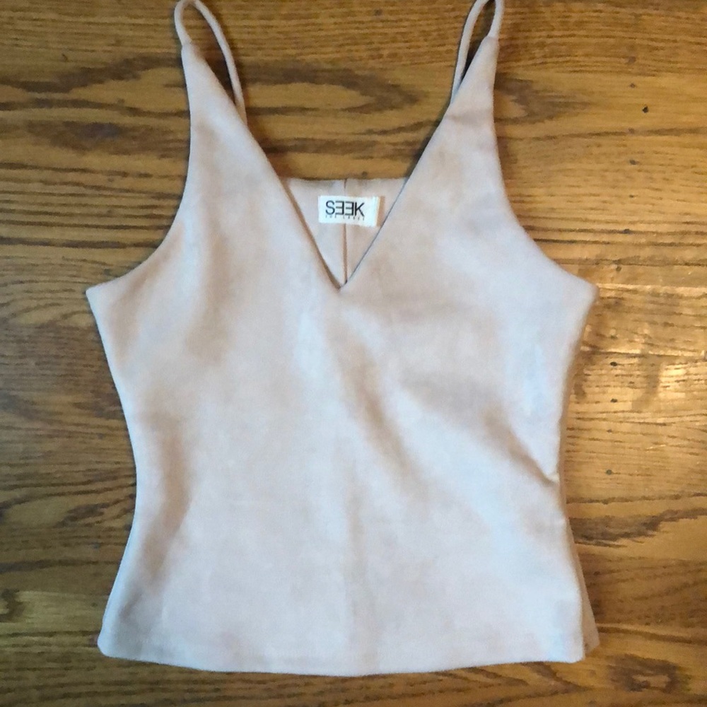LF Velvet Light Pink Tank Top
